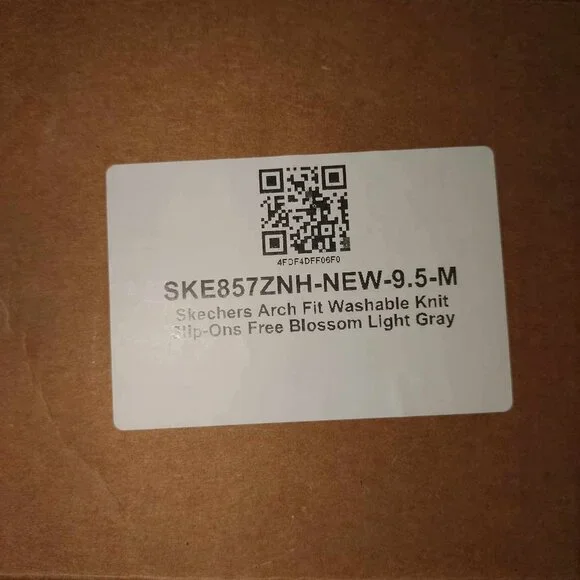 Arch Fit QVC Sketchers Women 9.5 Light Grey Stretchy Slip-on Athleisure Shoes - Picture 5 of 11